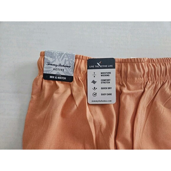 Tommy Bahama Boys Orange Swim Athletic Shorts Drawstring Elastic Waist M 7/8 NWT - Picture 7 of 9